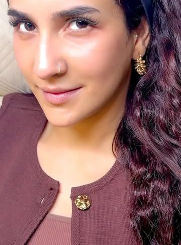 Lash result and styled hair